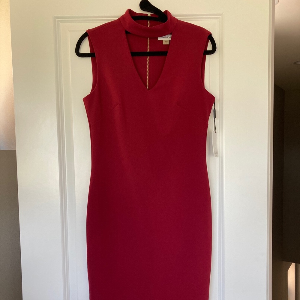 Red Dress by Calvin Klein